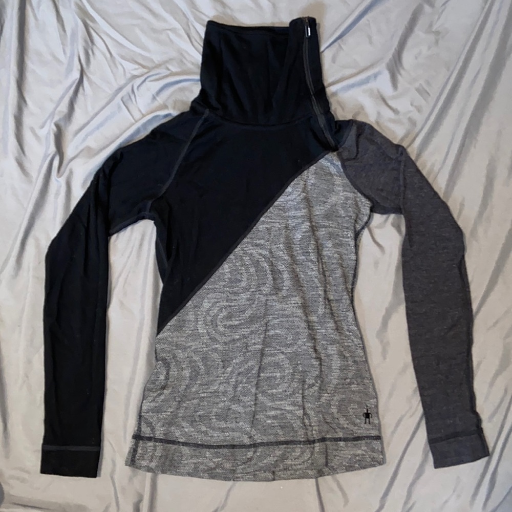 Smartwool Merino 250 Zip-up drape collar